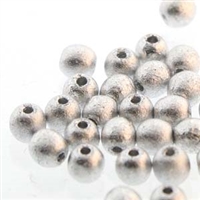 Round Beads 4mm: CZRD4-00030-27080 - Etched Labrador - 25 pieces