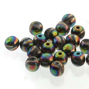 Round Beads 4mm: CZRD4-00030-28103 - Full Vitrail - 25 pieces