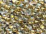 Round Beads 4mm: CZRD4-00030-98536 - Crystal Golden Rainbow - 25 pieces