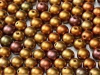 [ NEW ] Round Beads 4mm: CZRD4-01620 - Ancient Gold - 25 pieces