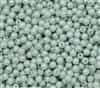 Round Beads 4mm: CZRD4-03000-14457 - Chalk White Mint Luster - 25 pieces