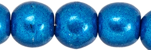 Round Beads 4mm: CZRD4-07B03 - ColorTrends: Saturated Metallic Galaxy Blue - 25 pieces