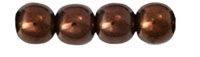 Round Beads 4mm: CZRD4-14415  - Dark Bronze - 25 pieces