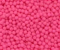 [ 3-2-F-1 ] Round Beads 4mm: CZRD4-25123 - Neon Bright Pink - 25 pieces