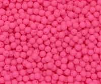Round Beads 4mm: CZRD4-25123 - Neon Bright Pink - 25 pieces