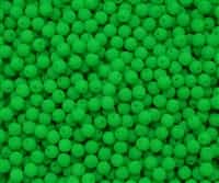 Round Beads 4mm: CZRD4-25124 - Neon Bright Green - 25 pieces