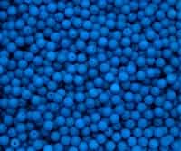 Round Beads 4mm: CZRD4-25127 - Neon Electric Blue - 25 pieces