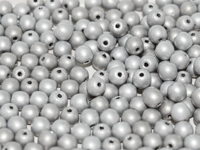 Round Beads 4mm: CZRD4-27070 - Labrador Full Matted - 25 pieces