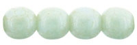Round Beads 4mm: CZRD4-63100 - Opaque Pale Turquoise - 25 pieces