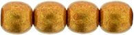Round Beads 4mm: CZRD4-77063 - ColorTrends: Saturated Metallic Flame - 25 pieces