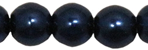 Round Beads 4mm: CZRD4-78039 - Dark Blue - 25 pieces