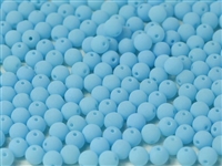 Round Beads 4mm: CZRD4-92927 - Bondelli Matte Blue Raspberry - 25 pieces