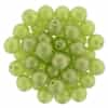 Round Beads 6mm: CZRD6-MSG5023 - Sueded Gold Olivine - 25 pieces