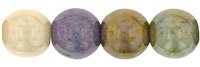 Round Beads 6mm: CZRD6-P10  - Opaque Luster Mix - 25 pieces
