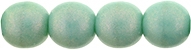 Round Beads 6mm: CZRD6-S10C6313  - Cosmic Twinkle - Turquoise - 25 pieces