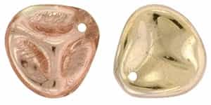 Czech Rose Petals 14/13mm - CZRP-27101 - Apollo - Gold - 12 Petals