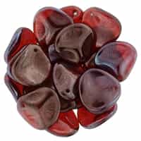 Czech Rose Petals 14/13mm - CZRP-E9008 - Siam Ruby - Vega - 12 Petals