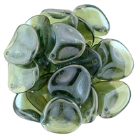 Czech Rose Petals 14/13mmï¿½- CZRP-Z6002 - Aquamarine - Celsian - 12 Petals