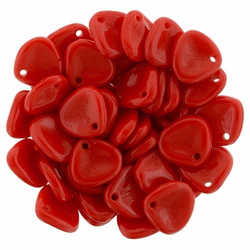 Rose Petals 8/7mm - CZRP8-9320 - Opaque Red - 25 Petals