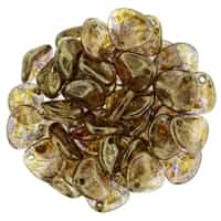 Rose Petals 8/7mm - CZRP8-BT0003 Crystal - Bronze Picasso - 25 Petals