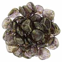 Rose Petals 8/7mm - CZRP8-BT2051 - Tanzanite - Bronze Picasso - 25 Petals