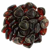 Rose Petals 8/7mm - CZRP8-BT9008 - Siam Ruby - Bronze Picasso - 25 Petals