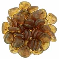 Rose Petals 8/7mm - CZRP8-CT71010 - Milky Pink - Copper Picasso - 25 Petals