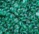 Czech Silky 2-Hole Beads 6x6mm - CZS-50720 - Transparent Emerald - 25 count