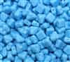 Czech Silky 2-Hole Beads 6x6mm - CZS-63020 - Opaque Blue Turquoise - 25 count