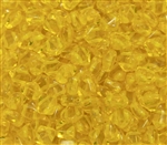 Czech Silky 2-Hole Beads 6x6mm - CZS-80000 - Transparent Amber - 25 count