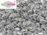 CZSBB-00030-27000 - Spiky Button Beads - Crystal Full Labrador - 25 Beads