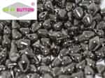 CZSBB-00030-27400 - Spiky Button Beads - Crystal Full Chrome - 25 Beads