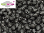 CZSBB-00030-27470 - Spiky Button Beads - Matte Crystal Full Chrome - 25 Beads