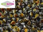 CZSBB-00030-28003 - Spiky Button Beads - Crystal Full Marea - 25 Beads