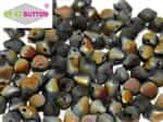 CZSBB-00030-28083D - Spiky Button Beads - Crystal Etched Dark Full Marea - 25 Beads