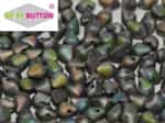 CZSBB-00030-28170 - Spiky Button Beads - Matte Crystal Full Vitrail - 25 Beads