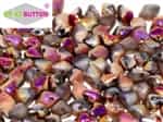 CZSBB-00030-29583 - Spiky Button Beads - Crystal Etched Full Sliperit - 25 Beads