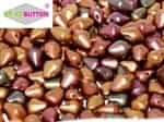 CZSBB-01640 - Spiky Button Beads - Matte Purple Iris Gold - 25 Beads