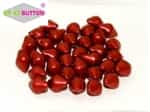 CZSBB-01890 - Spiky Button Beads - Matte Lava Red - 25 Beads