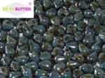 CZSBB-03000-65431 - Spiky Button Beads - Chalk White Blue Luster - 25 Beads