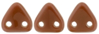CzechMates Two Hole Trangles 6mm: CZT-13600 - Umber - 25 count