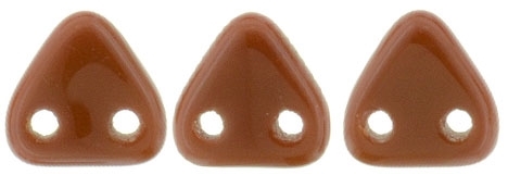 CzechMates Two Hole Trangles 6mm: CZT-13600 - Umber - 25 count