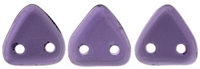 CzechMates Two Hole Trangles 6mm: CZT-2051 - Tanzanite - 25 count