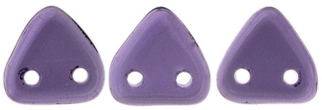 CzechMates Two Hole Trangles 6mm: CZT-2051 - Tanzanite - 25 count