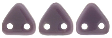 CzechMates Two Hole Trangles 6mm: CZT-23030 - Opaque Purple - 25 count