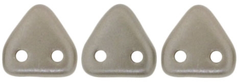 CzechMates Two Hole Trangles 6mm: CZT-25005 - Pearl Coat - Brown Sugar