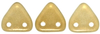 CzechMates Two Hole Trangles 6mm: CZT-29270 - Halo - Linen