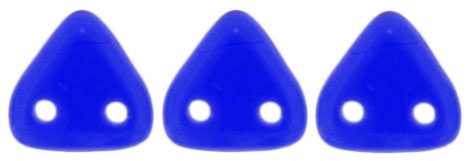 CzechMates Two Hole Trangles 6mm: CZT-3009 - Cobalt - 25 count