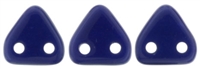 CzechMates Two Hole Trangles 6mm: CZT-33070 - Navy Blue - 25 count