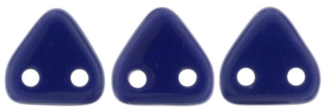 CzechMates Two Hole Trangles 6mm: CZT-33070 - Navy Blue - 25 count